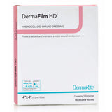 DermaRite DermaFilm HD Hydrocolloid Wound Dressing, 4" x 4" - 00239E - LL Medico