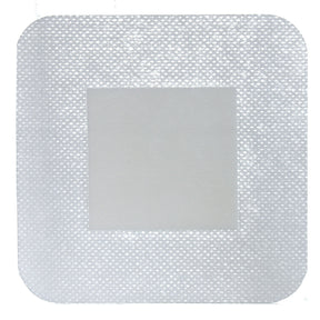 DermaRite DermaDress Composite Dressing, Square Sterile Waterproof Film Backing — 4" x 4"