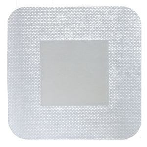 DermaRite DermaDress Composite Dressing, Square Sterile Waterproof Film Backing — 4" x 4"