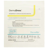 DermaRite DermaDress Composite Dressing, Square Sterile Waterproof Film Backing - 00276E - LL Medico