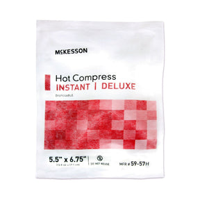 McKesson Deluxe Instant Hot Pack, Disposable, Small, 5.5" x 6.75" - 59-57H - LL Medico