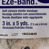 EZe-Band LF Elastic Bandage, Double Hook and Loop Closure, Tan, Elastic, Non-Sterile, Standard Compression - LL Medico