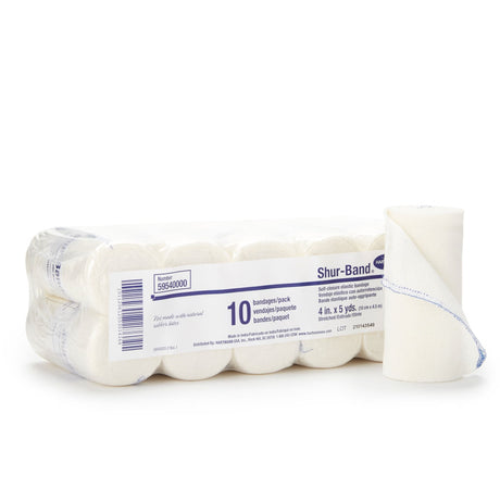 Shur-Band LF, Elastic Bandage, Single Hook and Loop Closure, Natural, Nonsterile, Standard Compression, 5 Yard Length - LL Medico