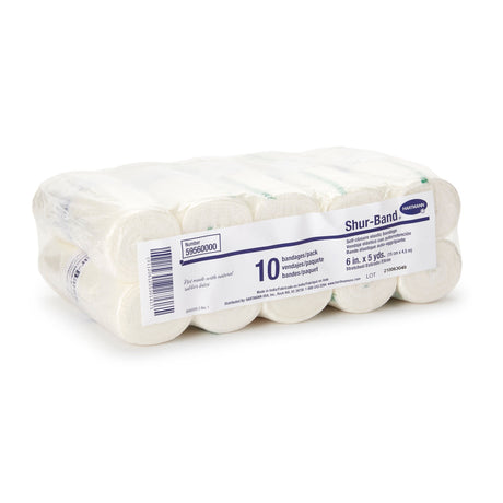 Shur-Band LF, Elastic Bandage, Single Hook and Loop Closure, Natural, Nonsterile, Standard Compression, 5 Yard Length - LL Medico