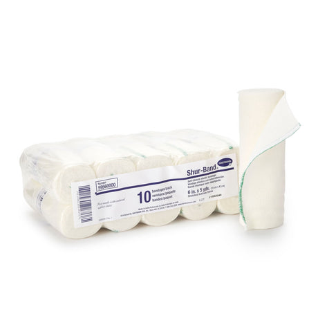 Shur-Band LF, Elastic Bandage, Single Hook and Loop Closure, Natural, Nonsterile, Standard Compression, 5 Yard Length - LL Medico
