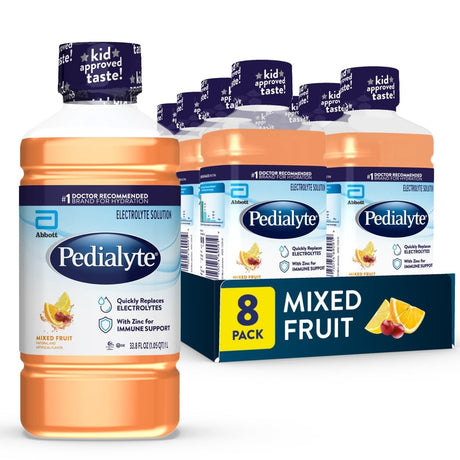Pedialyte Oral Electrolyte Solution, Unflavored, 2 oz