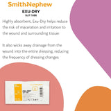 Smith & Nephew Exu-Dry Slit Tube Wound Dressing, 2 x 3 inch