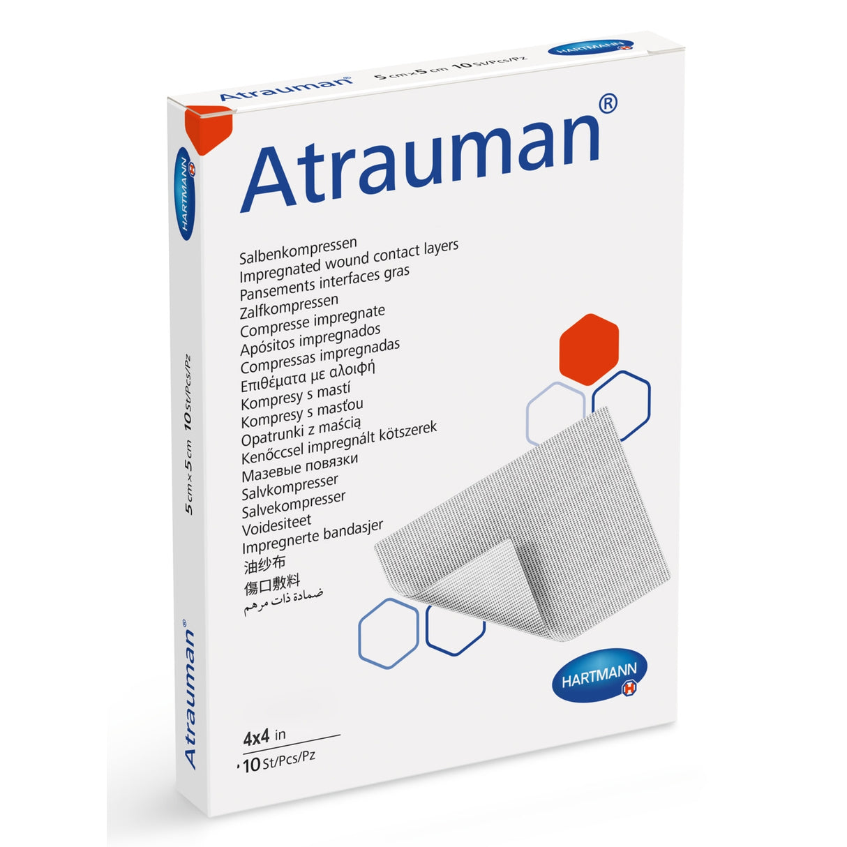 Atrauman Impregnated Wound Contact Layer Dressing, 4 x 4 Inch