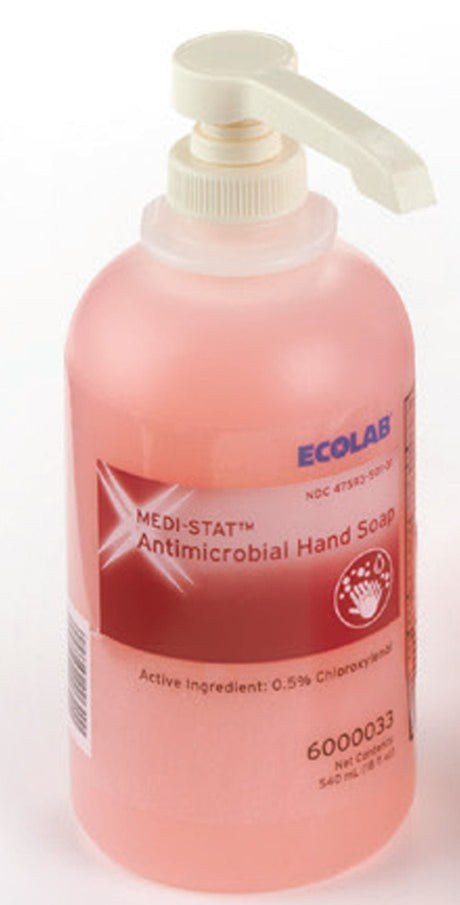 Medi-Stat Antimicrobial Hand Soap Liquid, Floral Scent, 18 oz