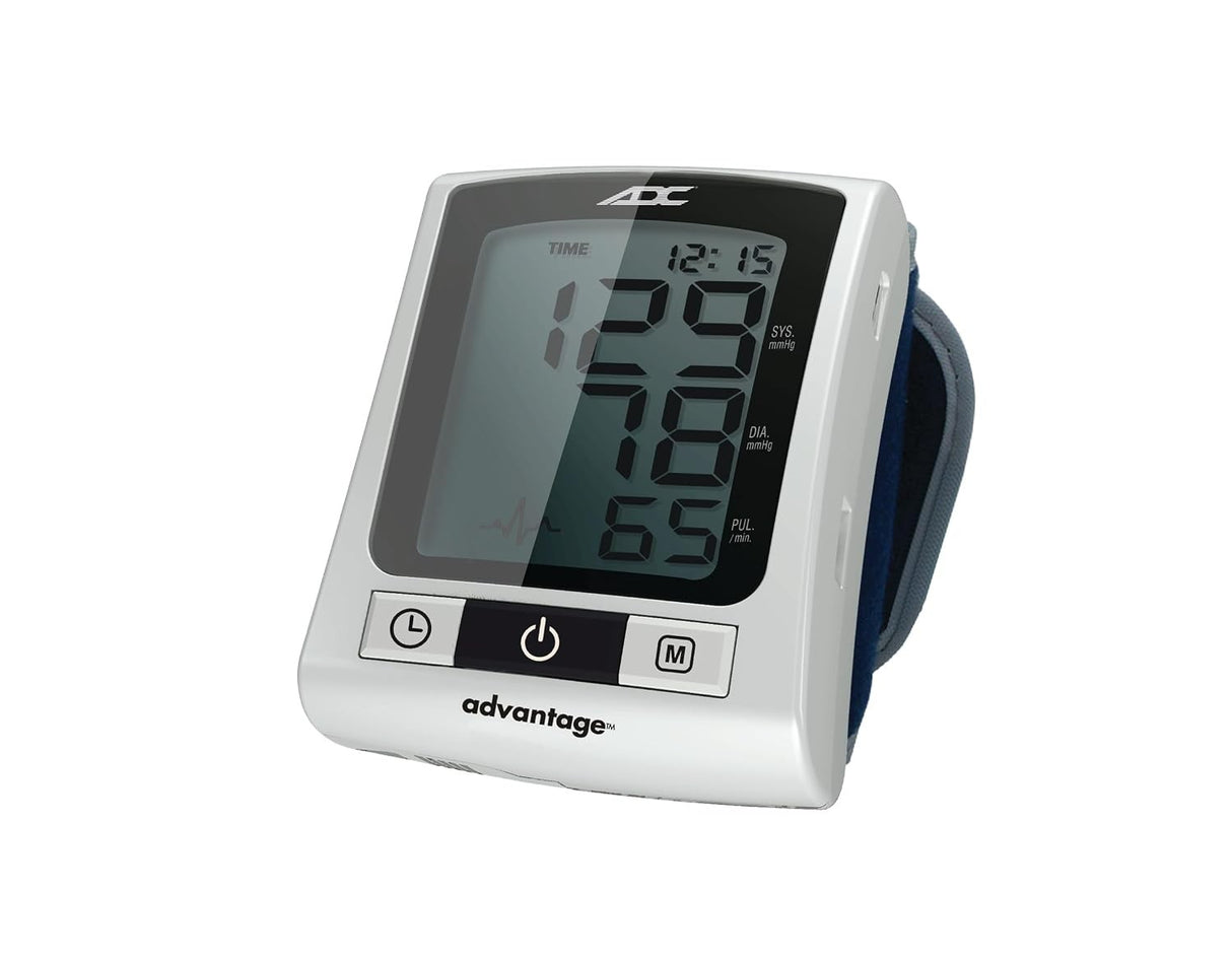 ADC (Advantage) Home Automatic Digital Blood Pressure Monitor, Wrist, Adult Cuff