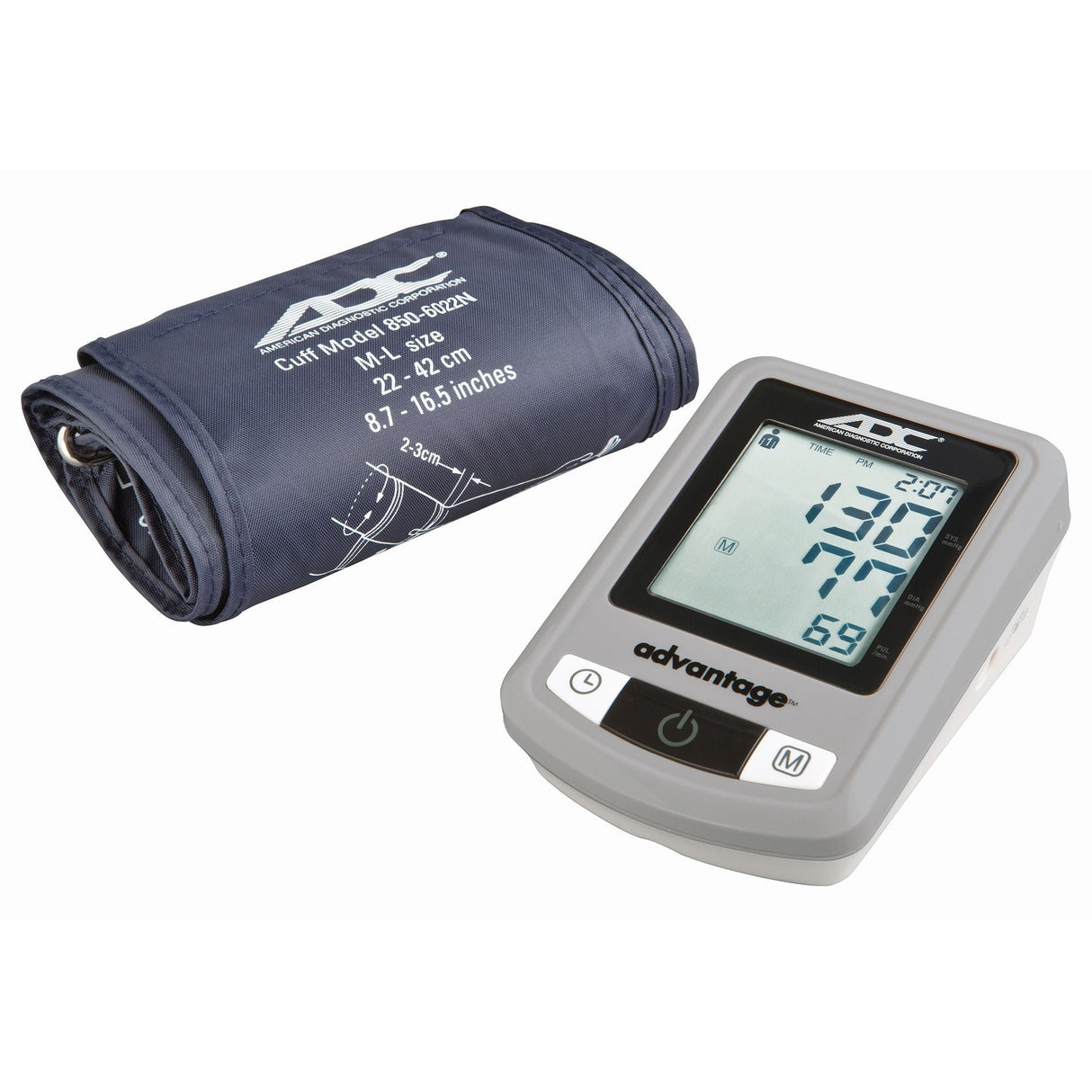ADC Advantage Automatic Digital Blood Pressure Monitor, Wide Range Arm Cuff, 22-42 cm