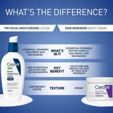 CeraVe Facial Moisturizing Lotion PM, Ultra Lightweight, Unscented, 3 fl oz