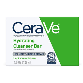 CeraVe Hydrating Cleanser Bar for Normal to Dry Skin, Unscented, 4.5 oz
