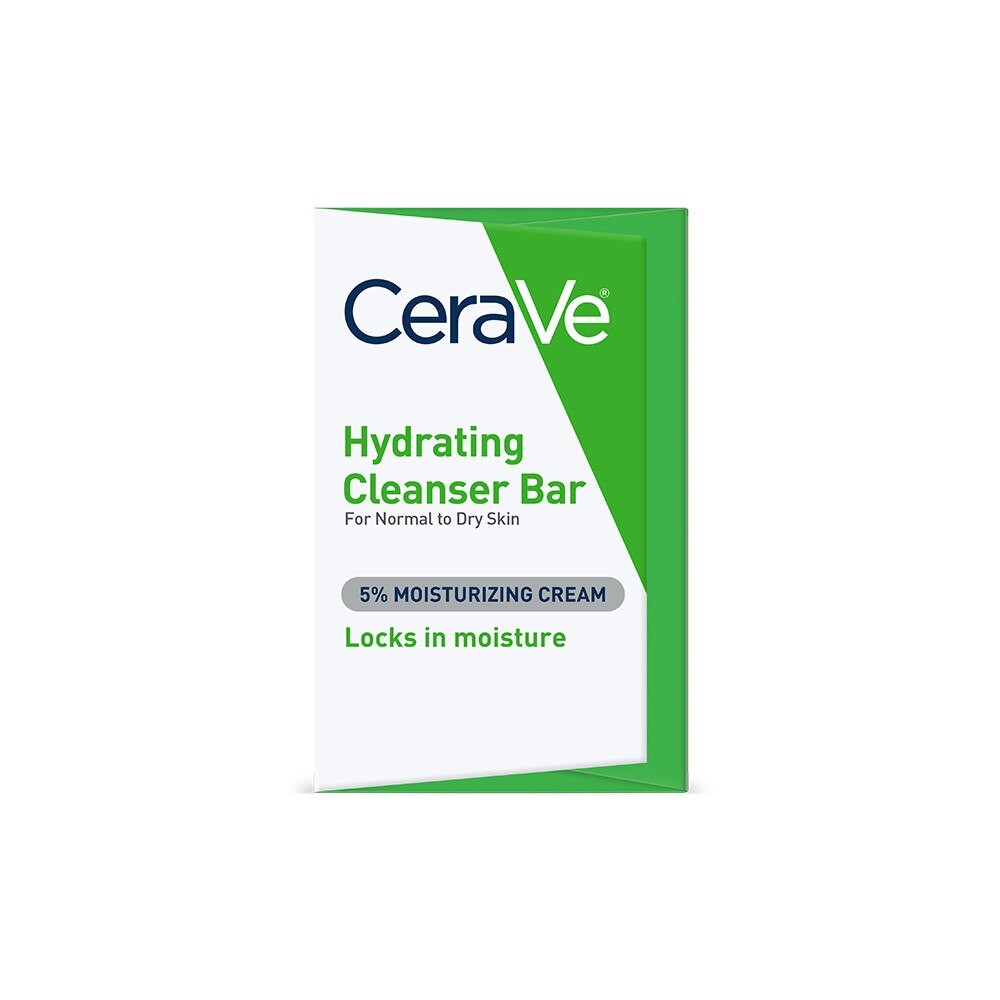 CeraVe Hydrating Cleanser Bar for Normal to Dry Skin, Unscented, 4.5 oz