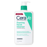 CeraVe Foaming Facial Cleanser for Normal to Oily Skin, Unscented, 16 Fl Oz