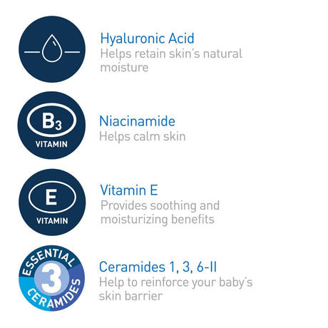 CeraVe Baby Moisturizing Lotion, Unscented, 8 fl oz