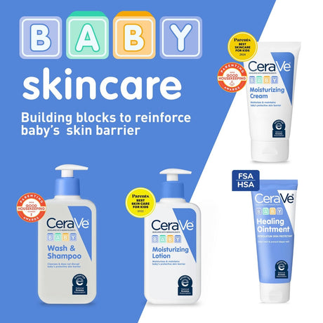 CeraVe Baby Moisturizing Lotion, Unscented, 8 fl oz