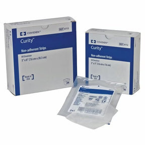 Curity Oil Emulsion Impregnated Dressing, Rectangle, 5 x 9", Sterile, White, Mesh / Knitted Fabric - 6116-Single - LL Medico