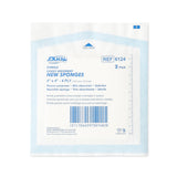 Dukal Nonwoven Sponge, Sterile, 4 x 4", 4-Ply, White, Rayon / Polyester - 6124-Box - LL Medico