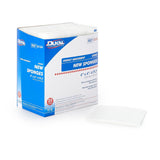 Dukal Nonwoven Sponge, Sterile, 4 x 4", 4-Ply, White, Rayon / Polyester - 6124-Box - LL Medico