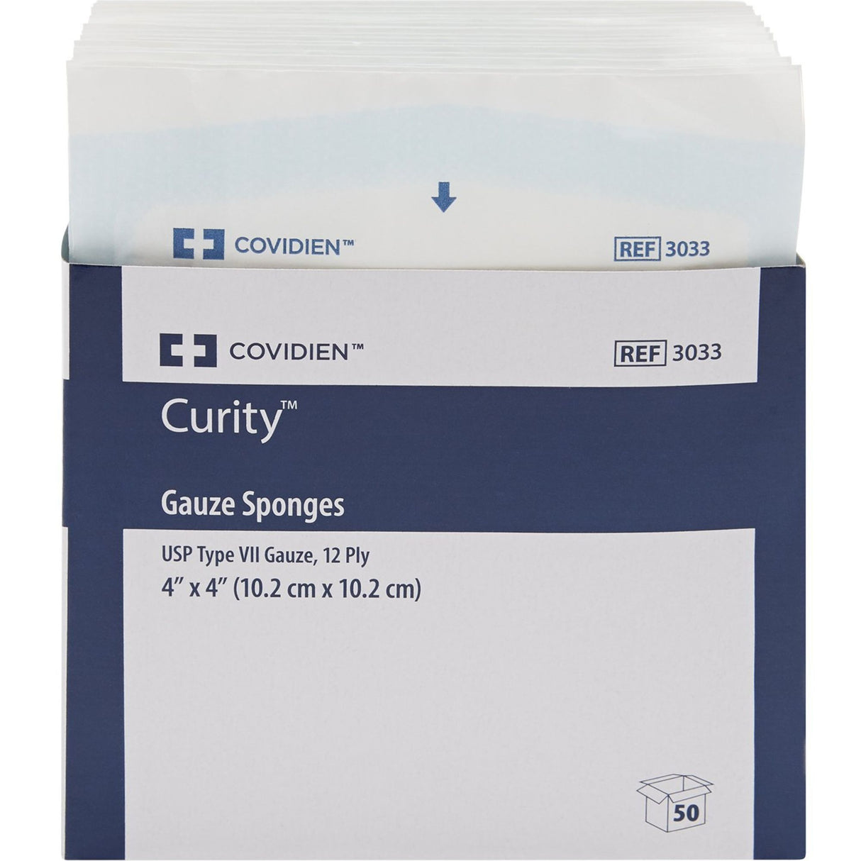 Curity Sterile Gauze Sponge, 4 x 4 Inch, 12-Ply
