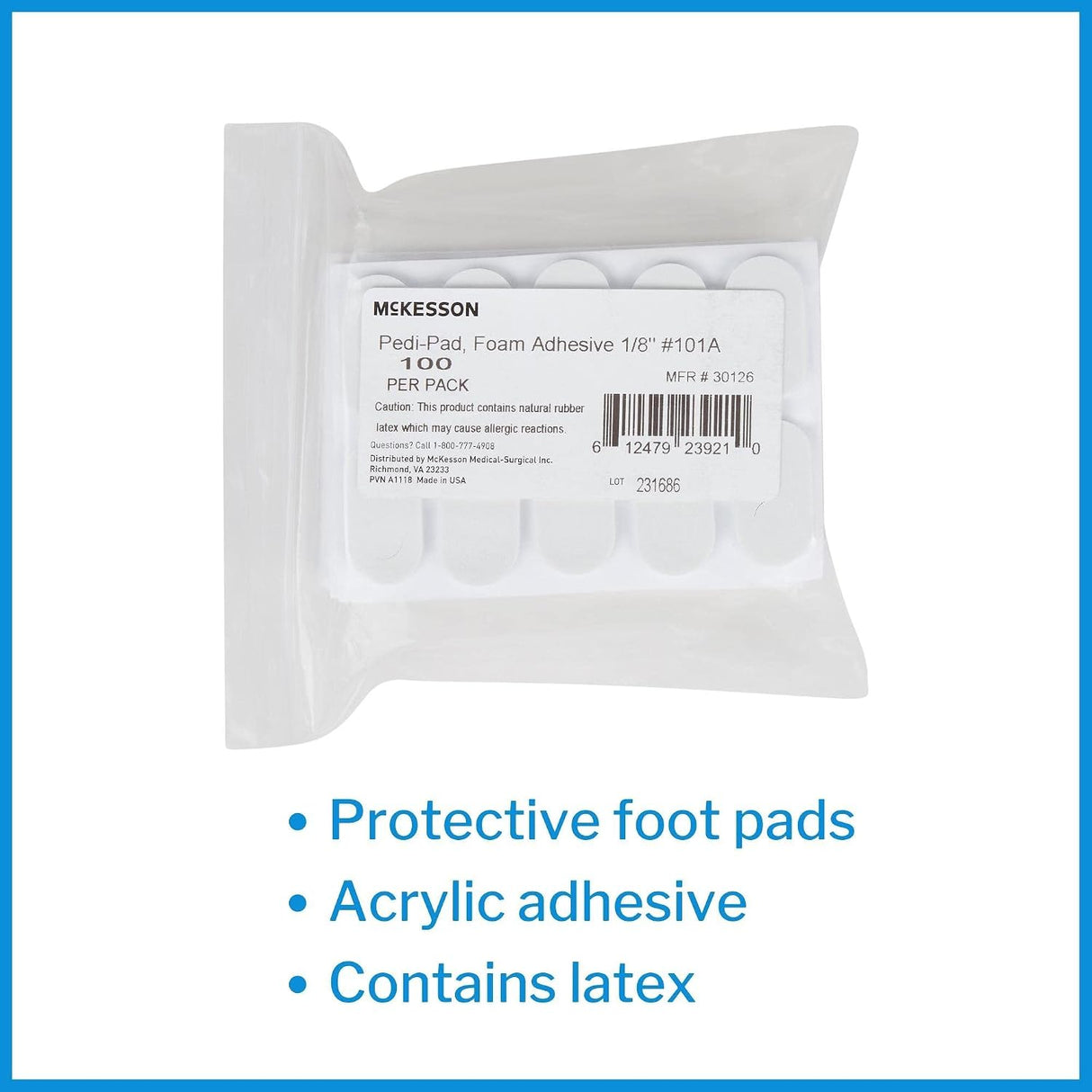 McKesson Pedi-Pad Beige Protective Pad, Size 101-A
