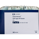 Dermacea Sterile USP Type VII Gauze Sponge, 2 x 2 Inch, Eight-Ply