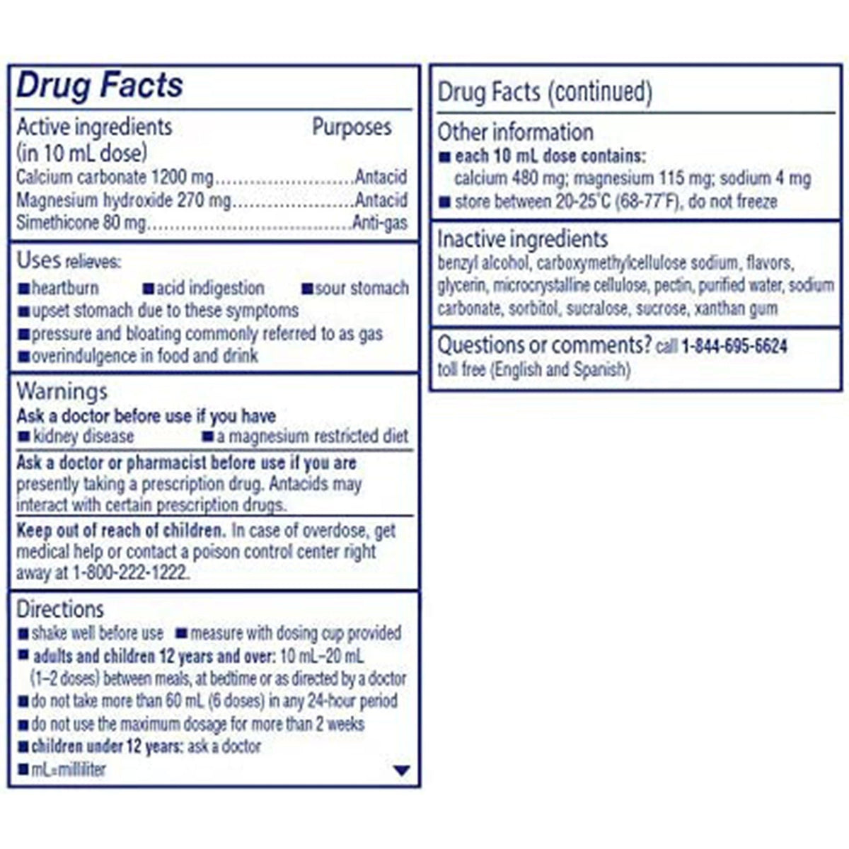 Mylanta Coat & Cool Antacid + Anti-Gas Liquid, Chocolate Mint Flavor, 12 oz - 62372052012 - LL Medico