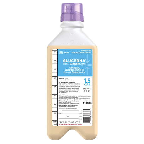 Glucerna 1.5 Cal Tube Feeding Formula, Unflavored, 33.8 oz