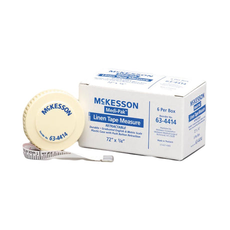 McKesson Measurement Tape, Cloth, Reusable, English / Metric, 72"