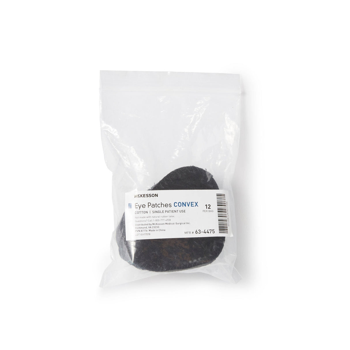 McKesson Eye Patches Convex Cotton, Box of 12