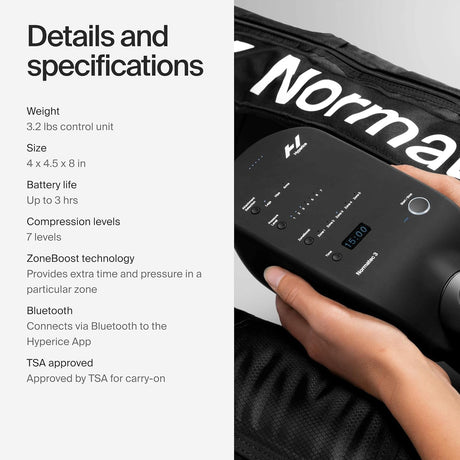 Hyperice Normatec 3 Legs Compression Boots, Standard