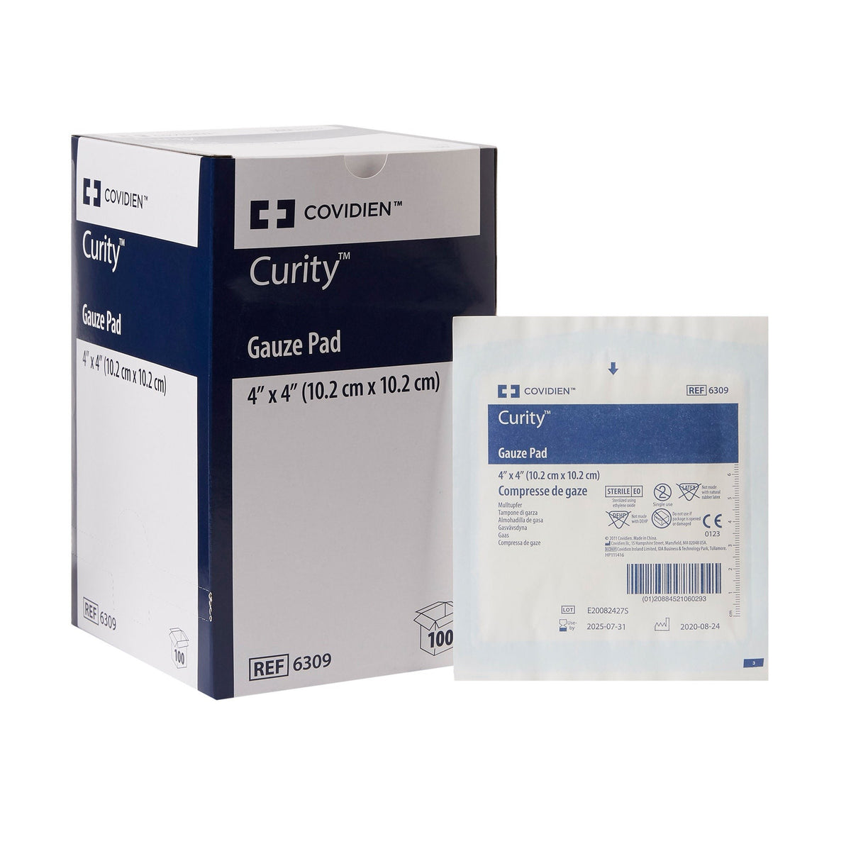 Cardinal Health Curity Sterile Gauze Sponge, 4 x 4 Inch, 12-Ply