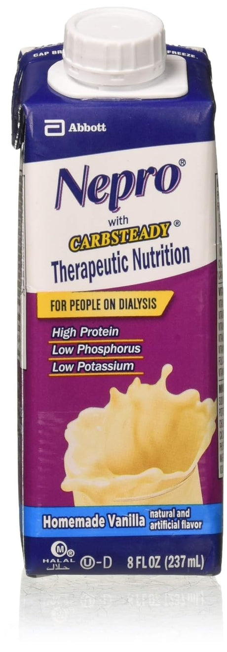 Nepro with Carbsteady Nutrition Shake, Homemade Vanilla, 8 oz