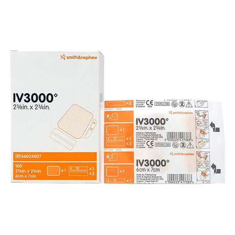 Smith & Nephew IV3000 Transparent Film IV Dressing, Sterile - 66024007 - LL Medico