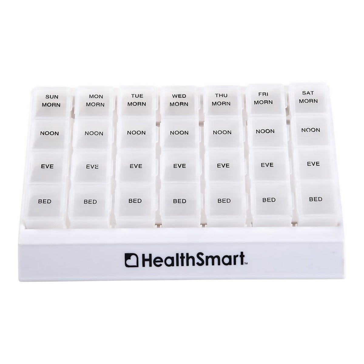 HealthSmart 7-Day Pill Organizer, 4 Dose, Large - 640-8223-0000 - LL Medico