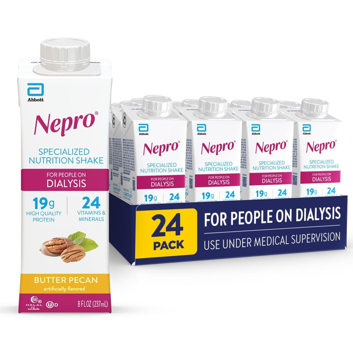 Nepro with Carbsteady Nutrition Shake, Butter Pecan, 8 oz