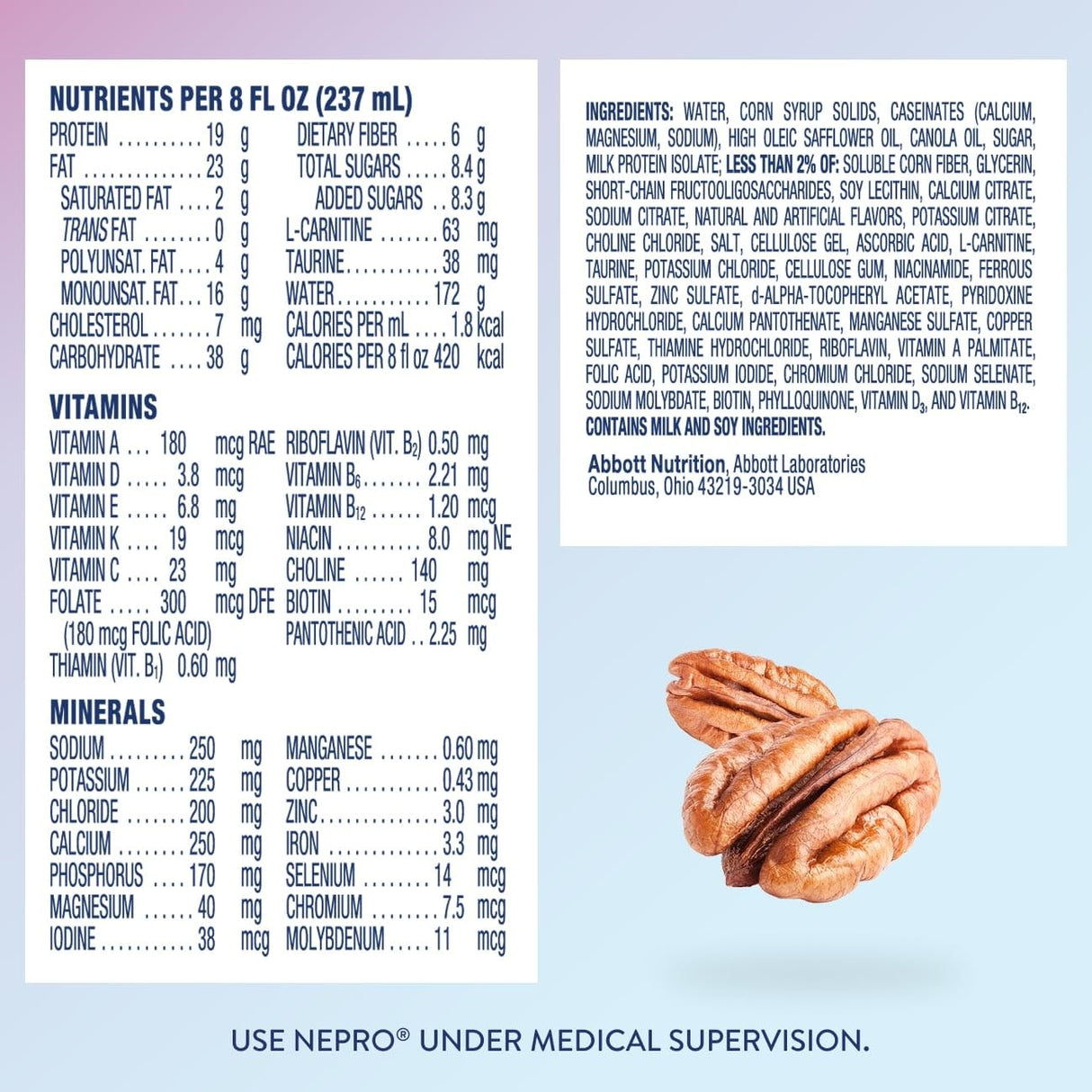 Nepro with Carbsteady Nutrition Shake, Butter Pecan, 8 oz
