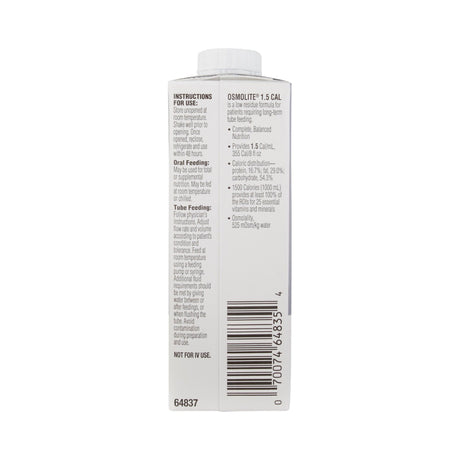 Osmolite 1.5 Cal Tube Feeding Formula, Unflavored, 8 oz