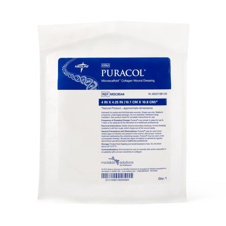 Puracol Collagen Wound Dressing, Sterile - MSC8544-Single - LL Medico