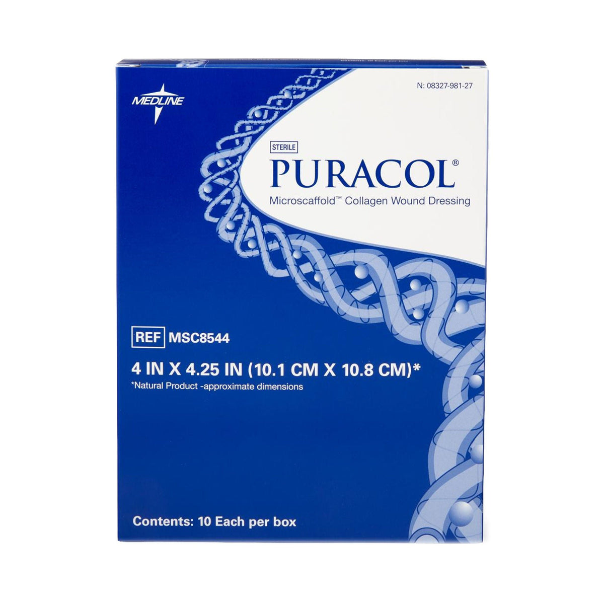 Puracol Collagen Wound Dressing, Sterile - MSC8544-Single - LL Medico