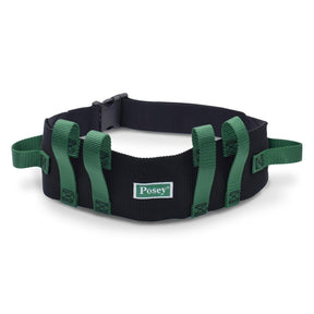 Gait Belt with Handles Posey 54 Inch Length Black / Green Nylon