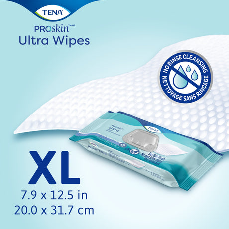 Tena Ultra Washcloths, Scented