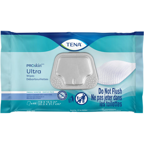 Tena Ultra Washcloths, Scented