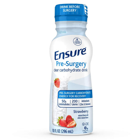 Ensure Pre-Surgery Clear Carbohydrate Drink, Strawberry, 10 oz