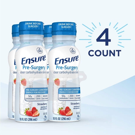 Ensure Pre-Surgery Clear Carbohydrate Drink, Strawberry, 10 oz