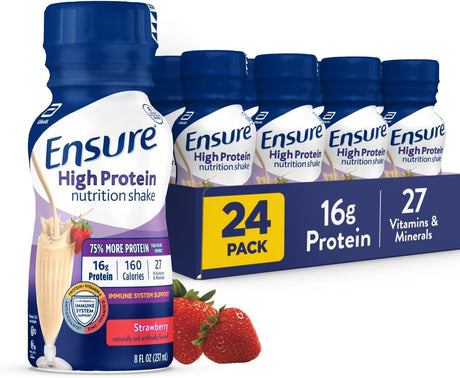 Ensure High Protein Nutrition Shake, Strawberry, 8 oz