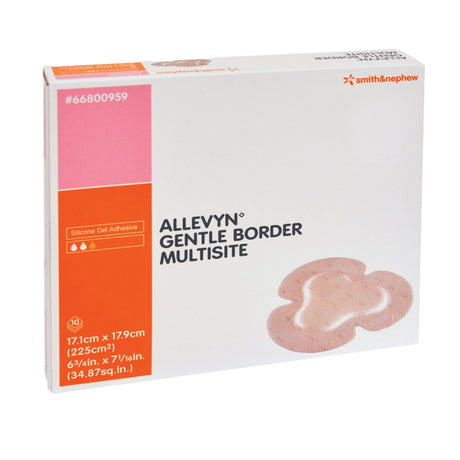 Smith & Nephew Allevyn Gentle Border Multisite, 17.1 x 17.9 Centimeter