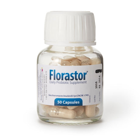Florastor Dual Action Probiotic, 250 mg, Vegetarian Capsules - 66825000201 - LL Medico