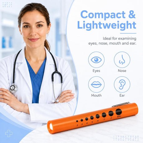 Bovie Disposable Penlight with Pupil Gauge, 6 Count